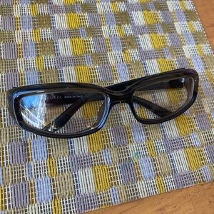 Vtg Y2K Gucci GG2454/s E2K sport glossy Olive Green Frames Eyeglasses oval